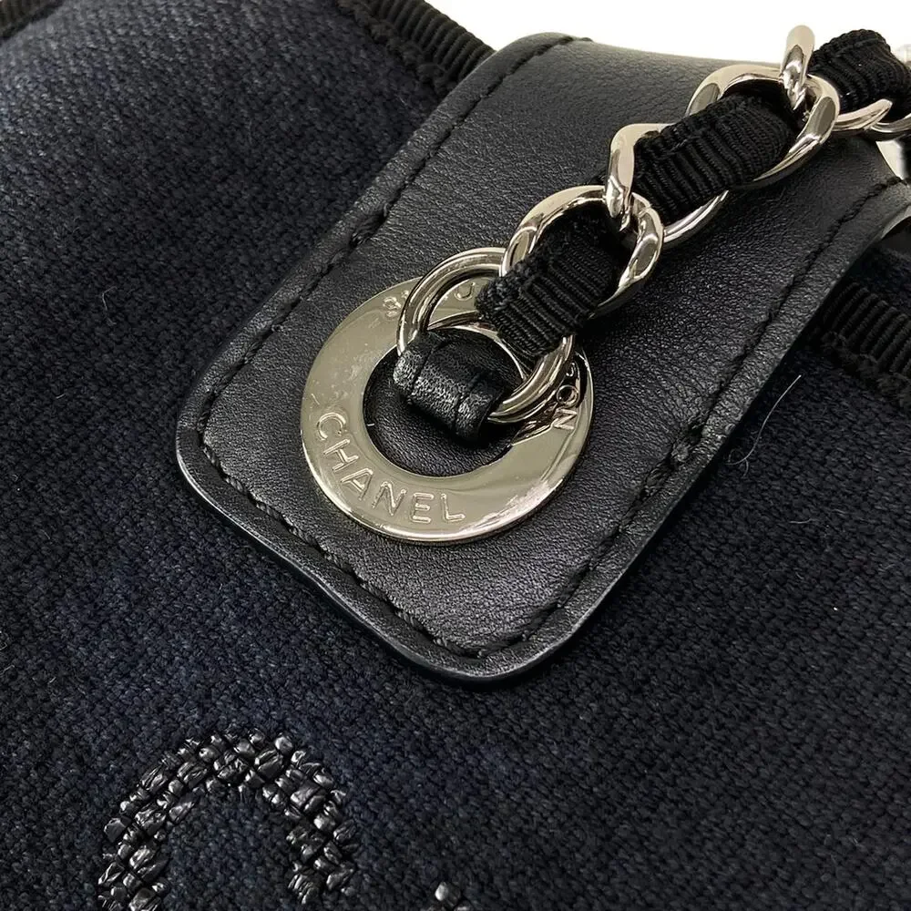 Chanel Deauville Line Shoulder Bag A92749/B07300/94305 Canvas Leather